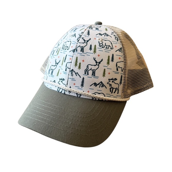 JACK AND SAGE RANGER TRUCKER CAP CLASSIC NATURE OUTDOORS WILDLIFE ART SNAP BACK - Picture 2 of 10